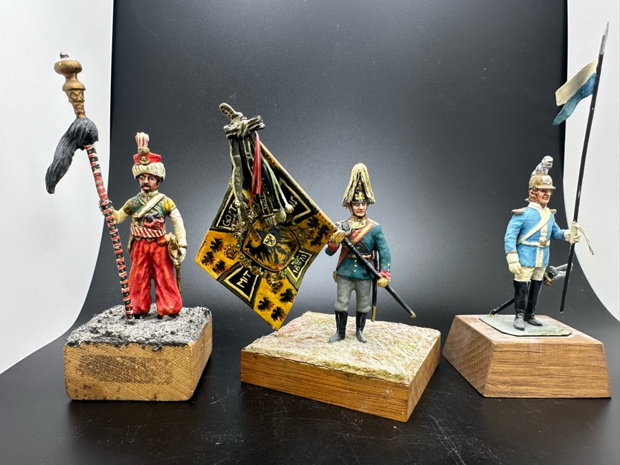 Hand Painted Metal Tin Miniature Military Figurines Toy Soldiers By Dr. David D. Michaels 4H [Photo 2]