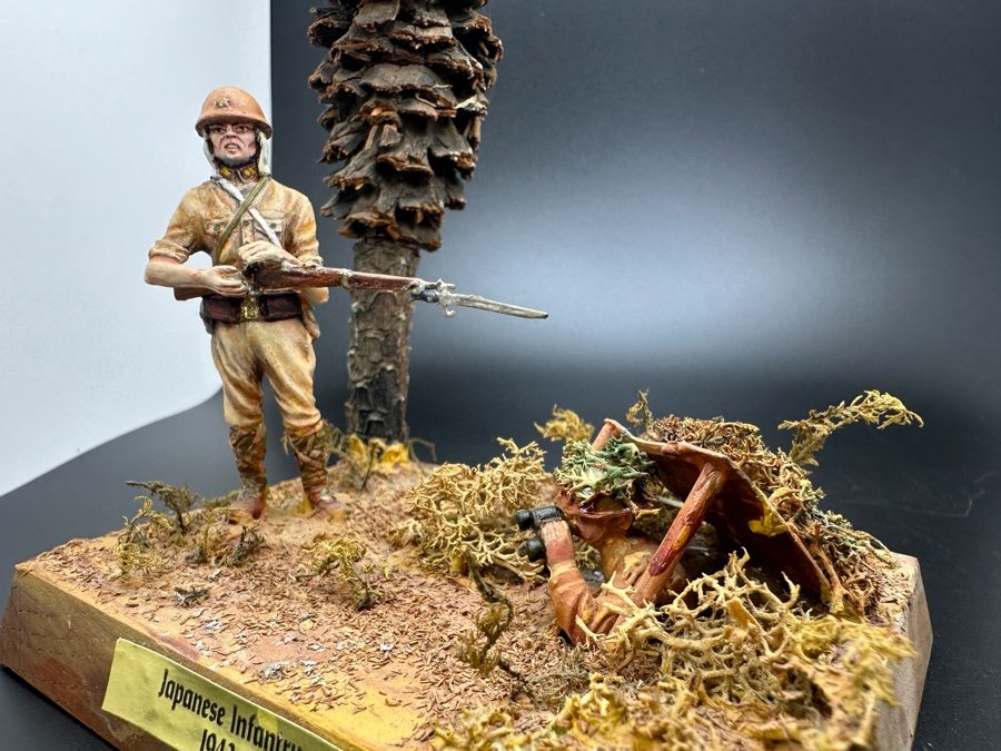 Hand Painted Metal Tin Miniature Military Figurines Toy Soldiers Japanese Infantry 1942 By Dr. David D. Michaels 4W X 3D X 5H [Photo 10]