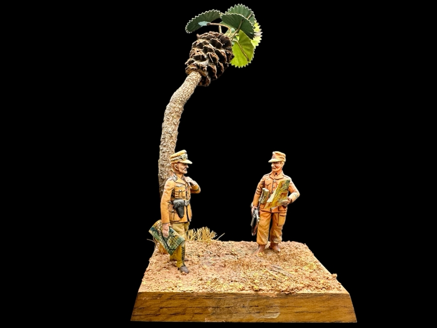 Hand Painted Metal Tin Miniature Military Figurines Toy Soldiers By Dr. David D. Michaels 4W X 3D X 7H [Photo 1]