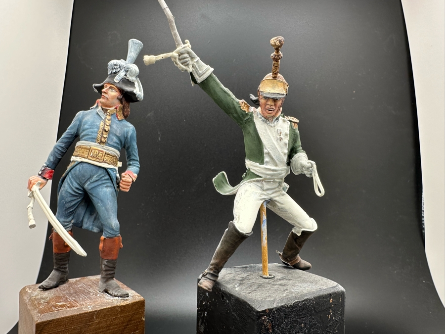 Hand Painted Metal Tin Miniature Military Figurines Toy Soldiers By Dr. David D. Michaels 4.5H [Photo 7]