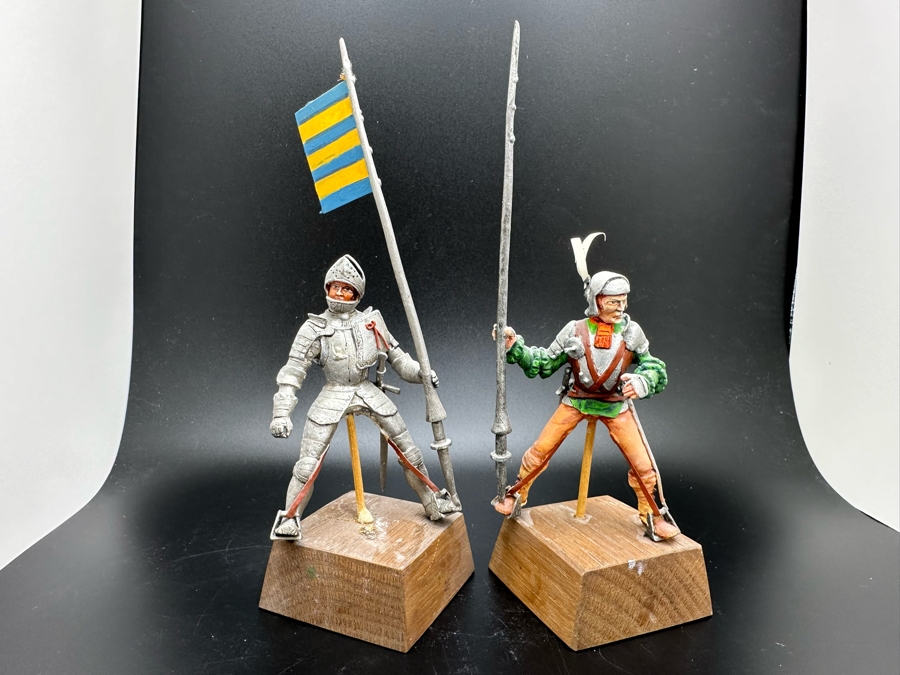 Hand Painted Metal Tin Miniature Military Figurines Toy Soldiers By Dr. David D. Michaels 5H [Photo 2]
