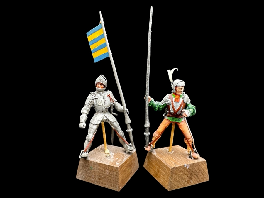 Hand Painted Metal Tin Miniature Military Figurines Toy Soldiers By Dr. David D. Michaels 5H [Photo 1]