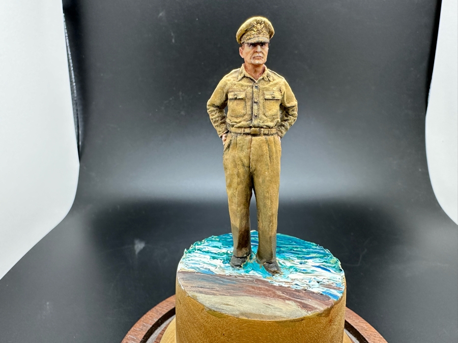 Hand Painted Metal Tin Miniature Military Figurines Toy Soldiers By Dr. David D. Michaels With Glass Domes 2.5H-4H [Photo 5]