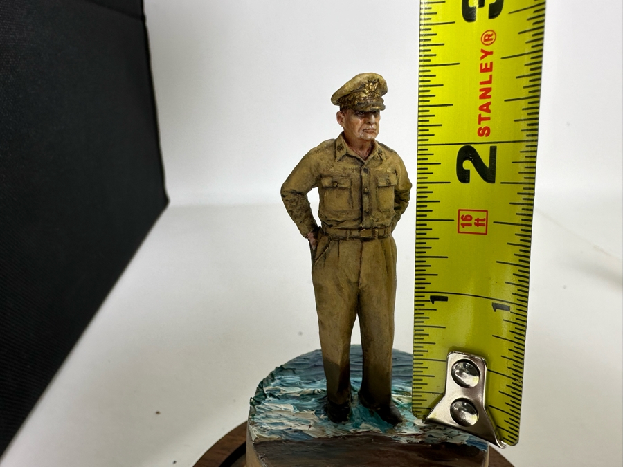 Hand Painted Metal Tin Miniature Military Figurines Toy Soldiers By Dr. David D. Michaels With Glass Domes 2.5H-4H [Photo 10]