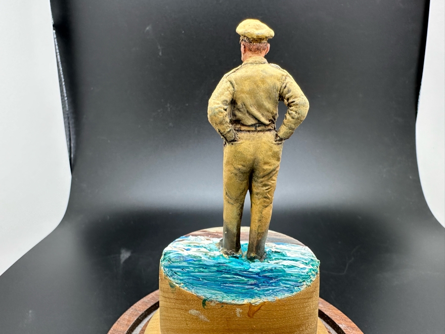 Hand Painted Metal Tin Miniature Military Figurines Toy Soldiers By Dr. David D. Michaels With Glass Domes 2.5H-4H [Photo 8]