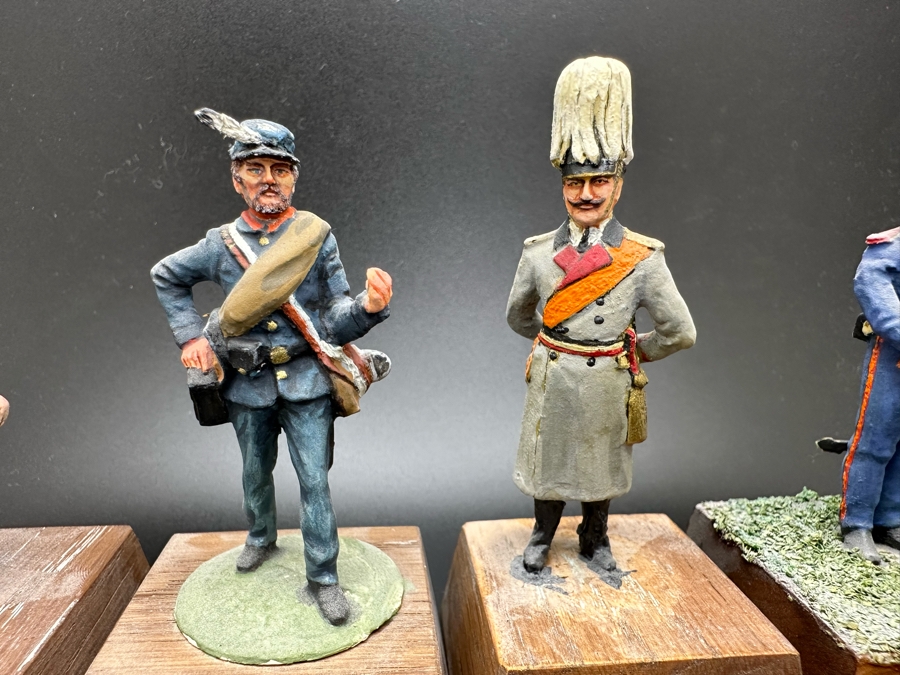 Hand Painted Metal Tin Miniature Military Figurines Toy Soldiers By Dr. David D. Michaels 2.5H [Photo 6]