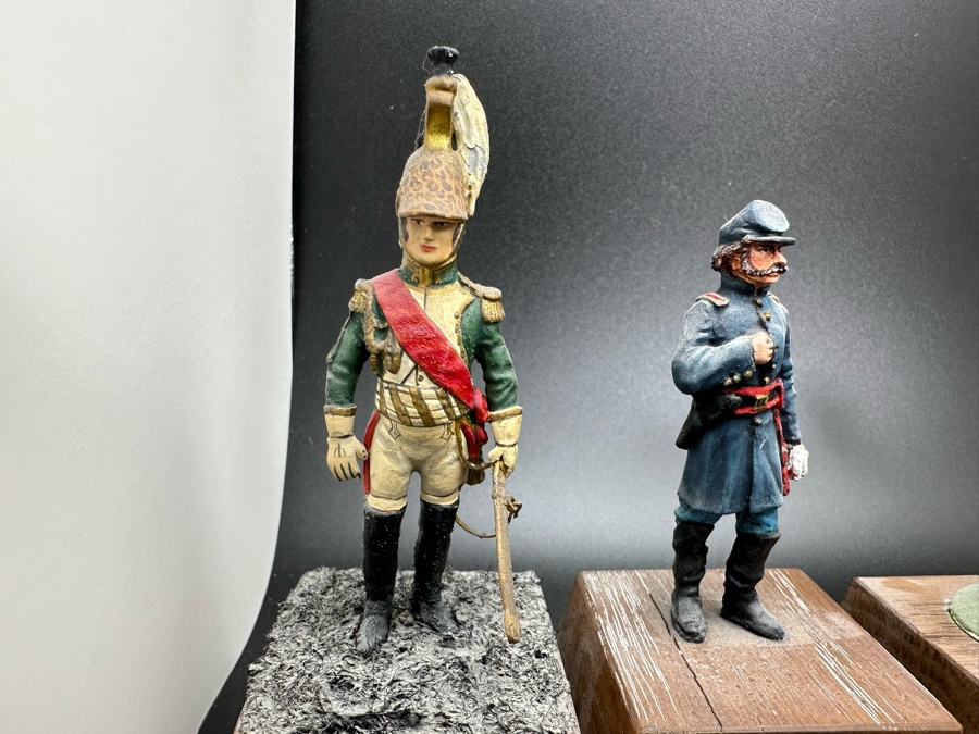 Hand Painted Metal Tin Miniature Military Figurines Toy Soldiers By Dr. David D. Michaels 2.5H [Photo 3]