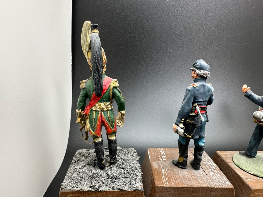 Hand Painted Metal Tin Miniature Military Figurines Toy Soldiers By Dr. David D. Michaels 2.5H [Photo 9]