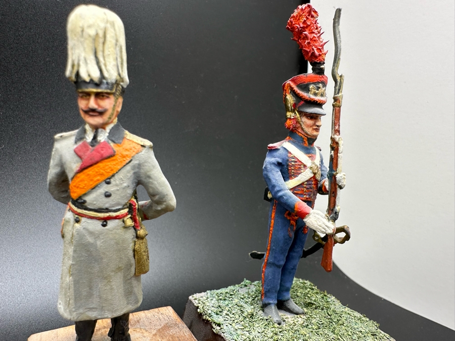 Hand Painted Metal Tin Miniature Military Figurines Toy Soldiers By Dr. David D. Michaels 2.5H [Photo 7]