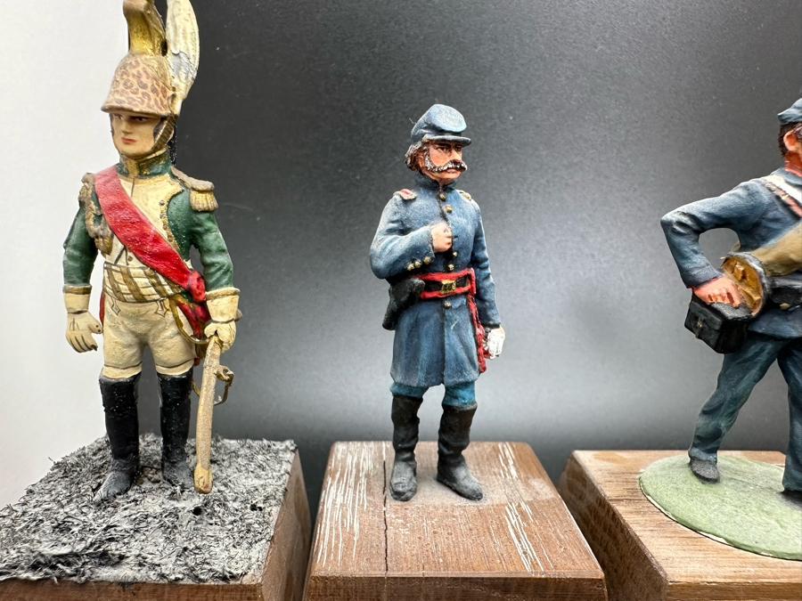 Hand Painted Metal Tin Miniature Military Figurines Toy Soldiers By Dr. David D. Michaels 2.5H [Photo 4]