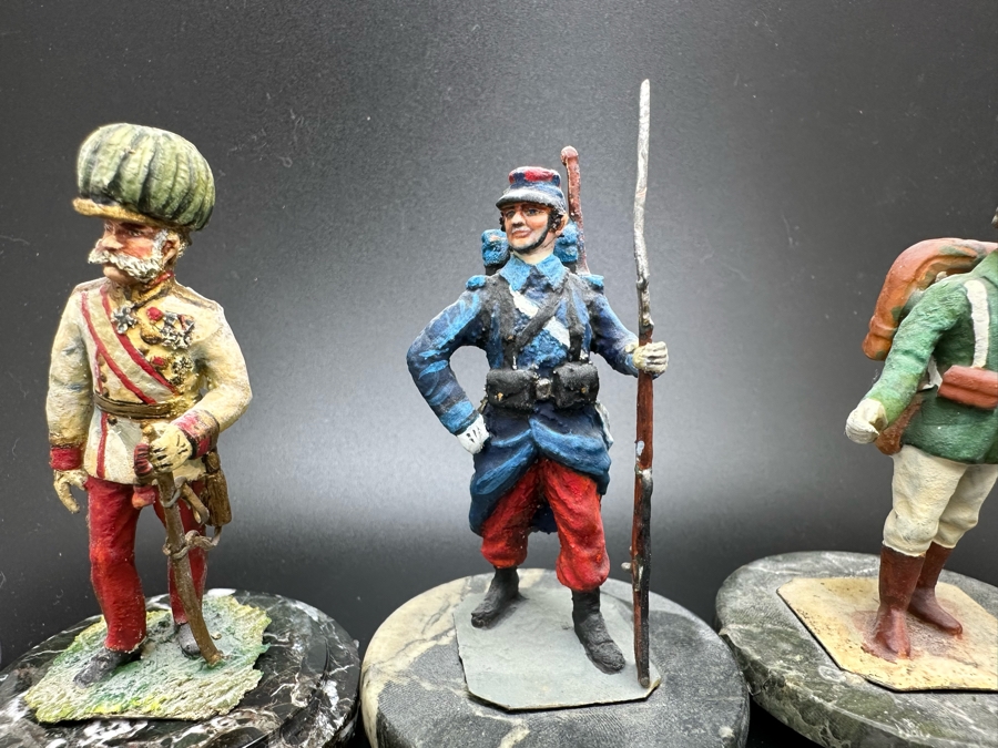 Hand Painted Metal Tin Miniature Military Figurines Toy Soldiers By Dr. David D. Michaels 2.5H [Photo 4]