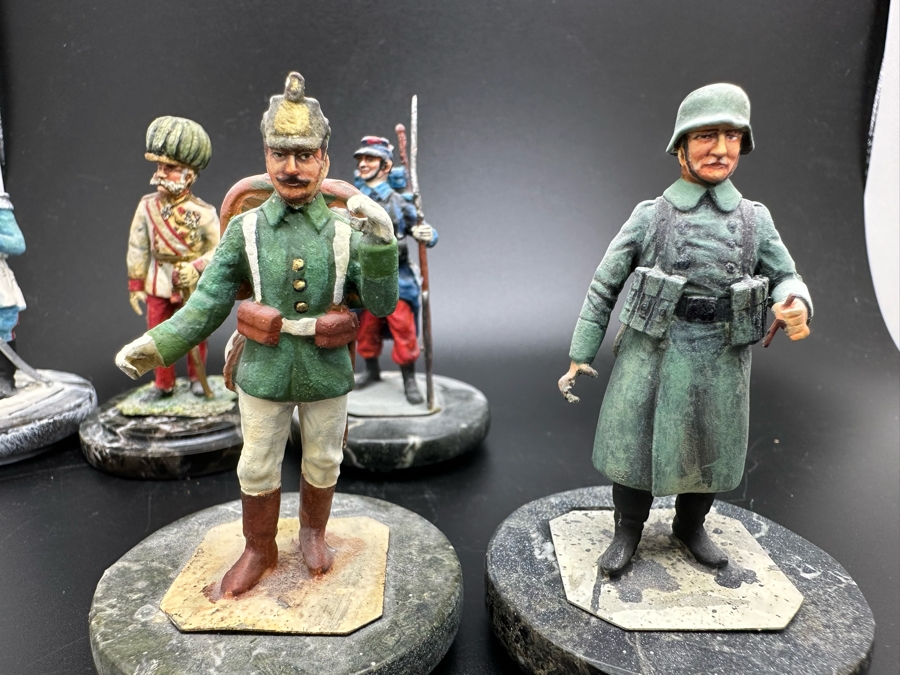 Hand Painted Metal Tin Miniature Military Figurines Toy Soldiers By Dr. David D. Michaels 2.5H [Photo 5]
