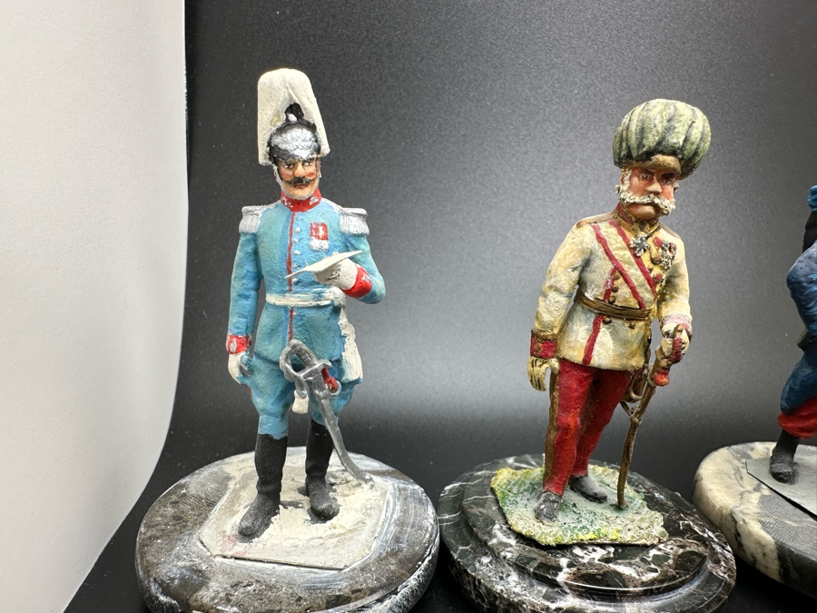 Hand Painted Metal Tin Miniature Military Figurines Toy Soldiers By Dr. David D. Michaels 2.5H [Photo 3]
