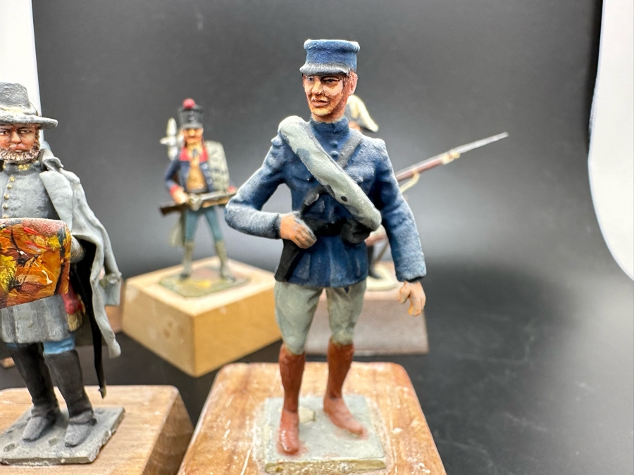 Hand Painted Metal Tin Miniature Military Figurines Toy Soldiers By Dr. David D. Michaels 2.5H [Photo 8]