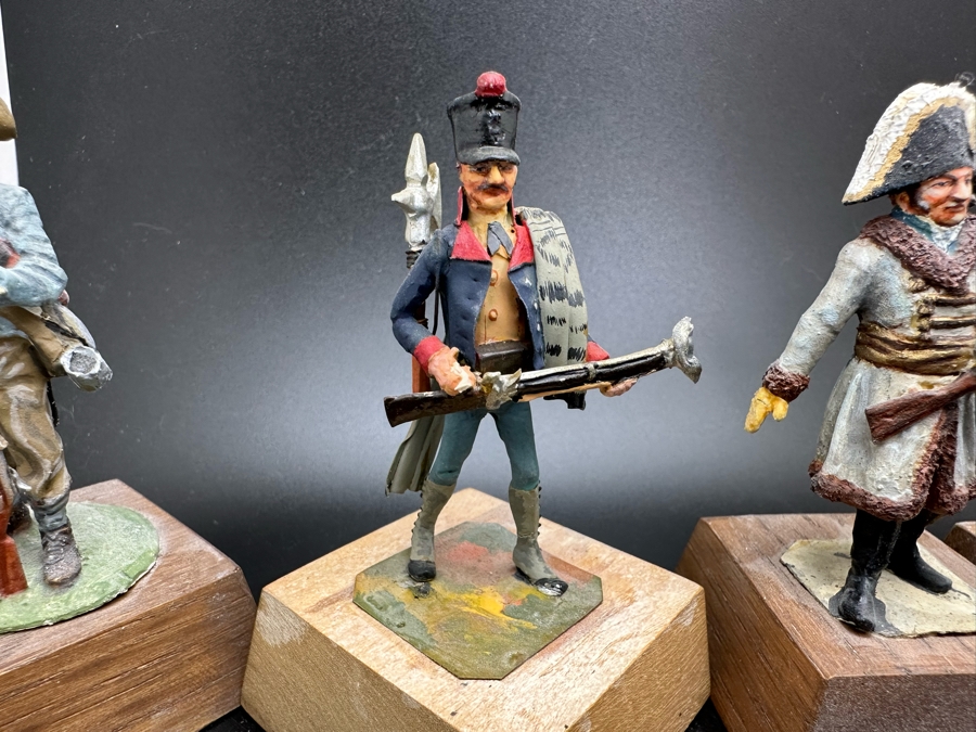 Hand Painted Metal Tin Miniature Military Figurines Toy Soldiers By Dr. David D. Michaels 2.5H [Photo 4]