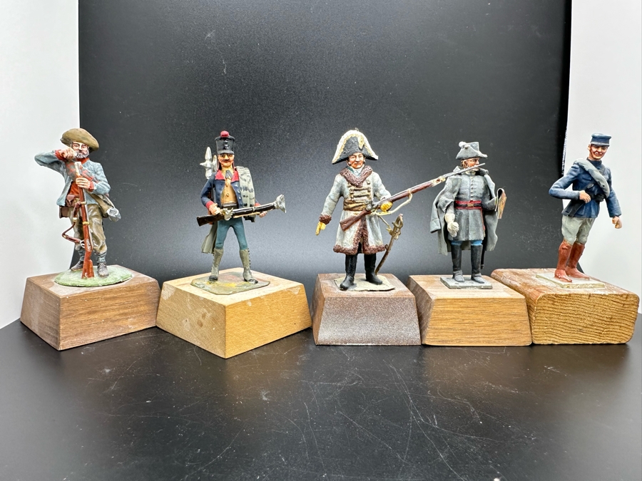 Hand Painted Metal Tin Miniature Military Figurines Toy Soldiers By Dr. David D. Michaels 2.5H [Photo 2]
