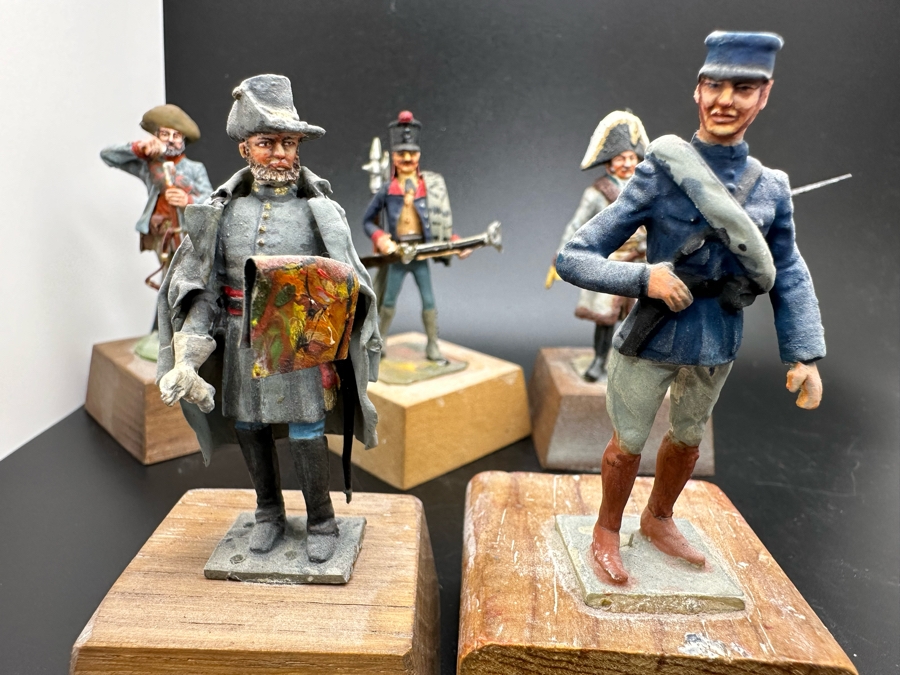 Hand Painted Metal Tin Miniature Military Figurines Toy Soldiers By Dr. David D. Michaels 2.5H [Photo 6]