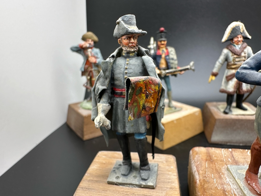 Hand Painted Metal Tin Miniature Military Figurines Toy Soldiers By Dr. David D. Michaels 2.5H [Photo 7]