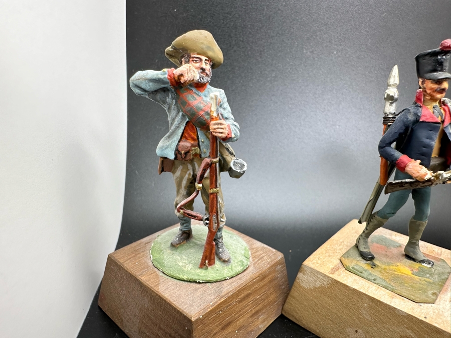 Hand Painted Metal Tin Miniature Military Figurines Toy Soldiers By Dr. David D. Michaels 2.5H [Photo 3]