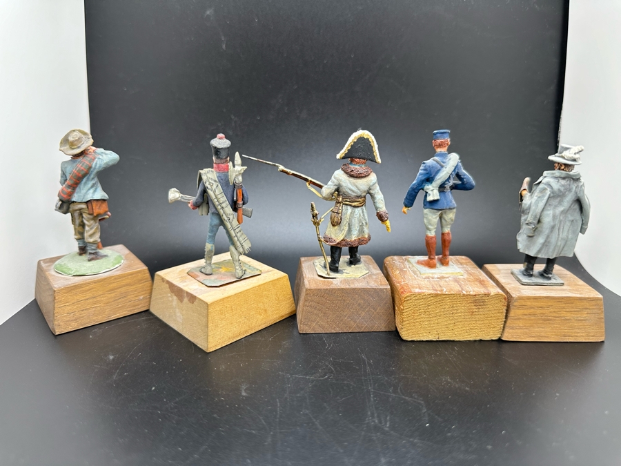 Hand Painted Metal Tin Miniature Military Figurines Toy Soldiers By Dr. David D. Michaels 2.5H [Photo 9]