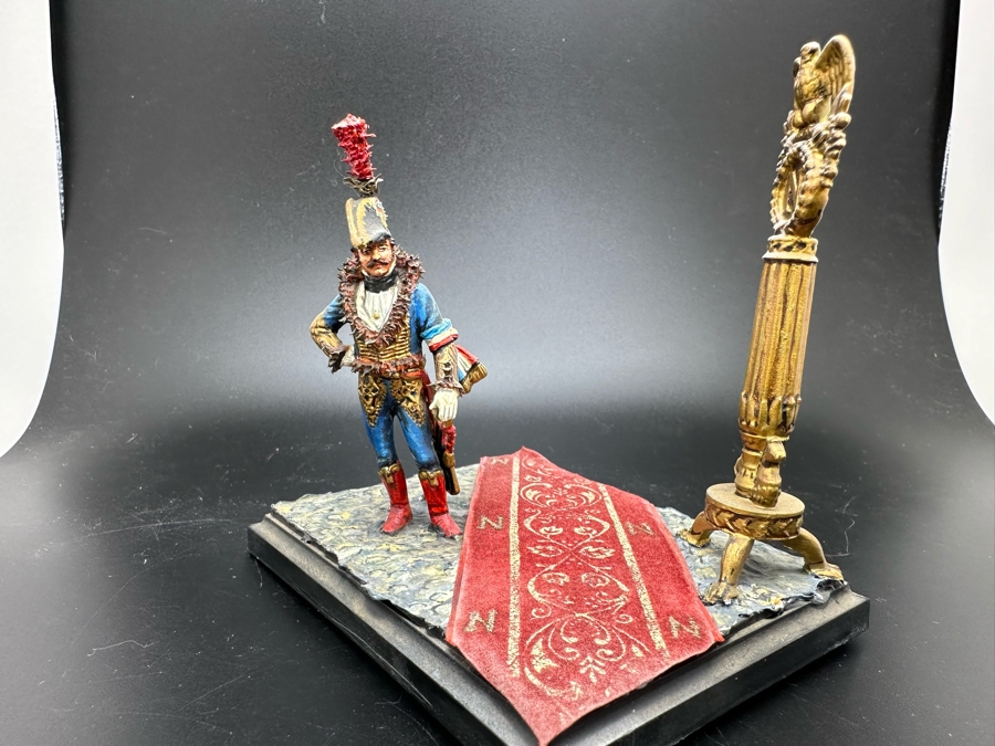 Hand Painted Metal Tin Miniature Military Figurine Toy Soldier By Dr. David D. Michaels 3.5W X 3D X 3.5H [Photo 6]