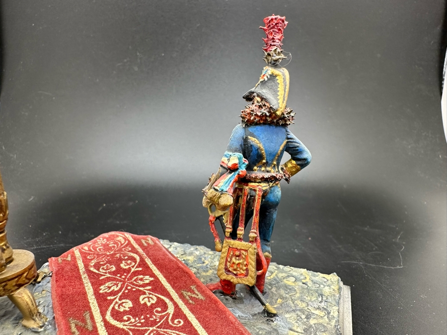 Hand Painted Metal Tin Miniature Military Figurine Toy Soldier By Dr. David D. Michaels 3.5W X 3D X 3.5H [Photo 8]