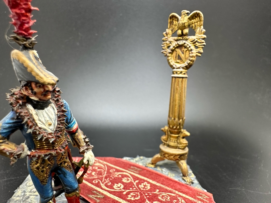 Hand Painted Metal Tin Miniature Military Figurine Toy Soldier By Dr. David D. Michaels 3.5W X 3D X 3.5H [Photo 4]