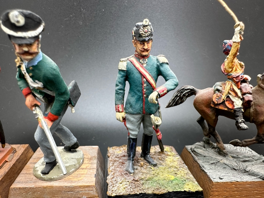 Hand Painted Metal Tin Miniature Military Figurines Toy Soldiers By Dr. David D. Michaels 2.5H [Photo 5]