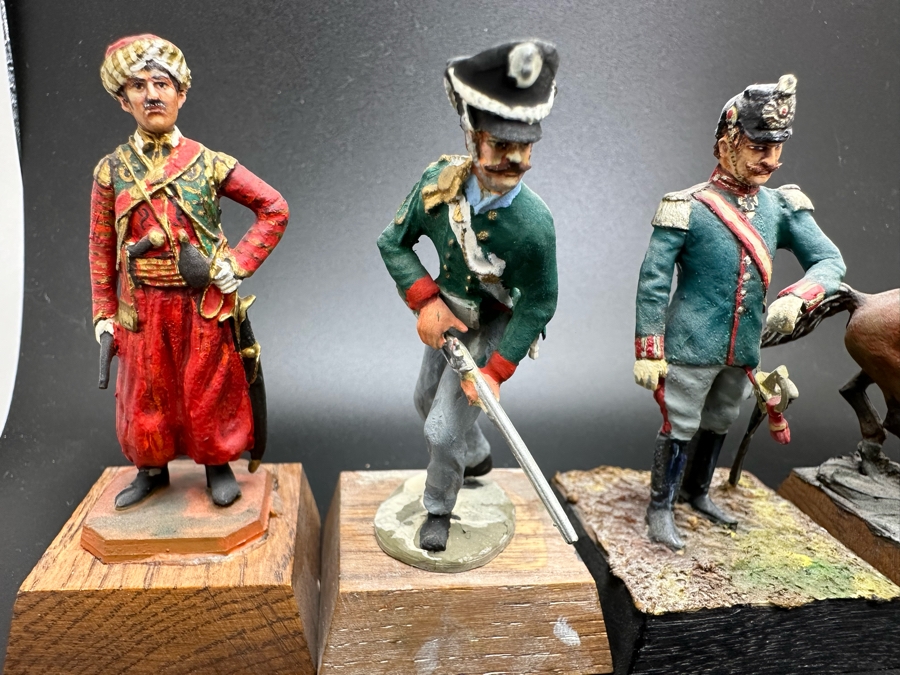 Hand Painted Metal Tin Miniature Military Figurines Toy Soldiers By Dr. David D. Michaels 2.5H [Photo 4]