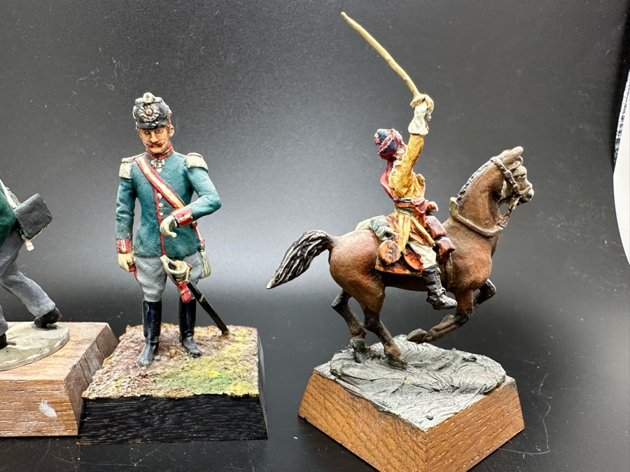 Hand Painted Metal Tin Miniature Military Figurines Toy Soldiers By Dr. David D. Michaels 2.5H [Photo 6]