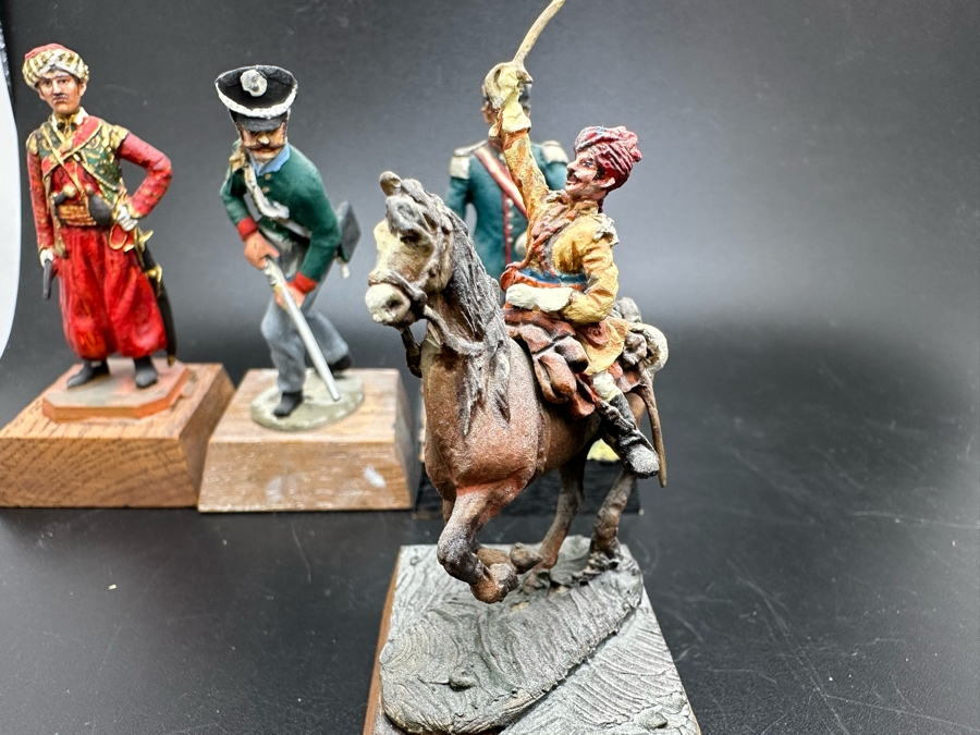 Hand Painted Metal Tin Miniature Military Figurines Toy Soldiers By Dr. David D. Michaels 2.5H [Photo 7]