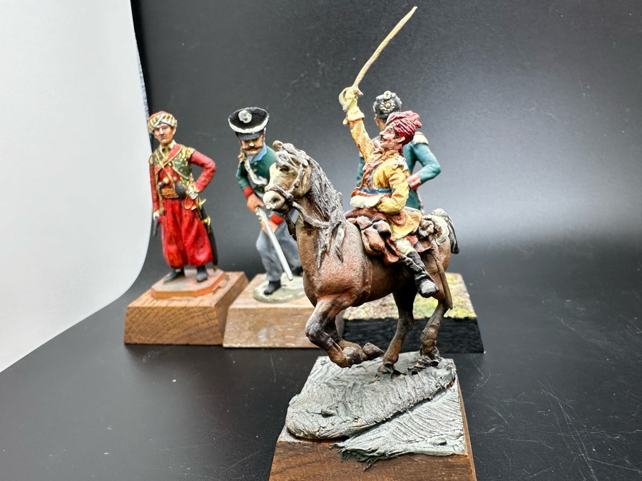 Hand Painted Metal Tin Miniature Military Figurines Toy Soldiers By Dr. David D. Michaels 2.5H [Photo 8]