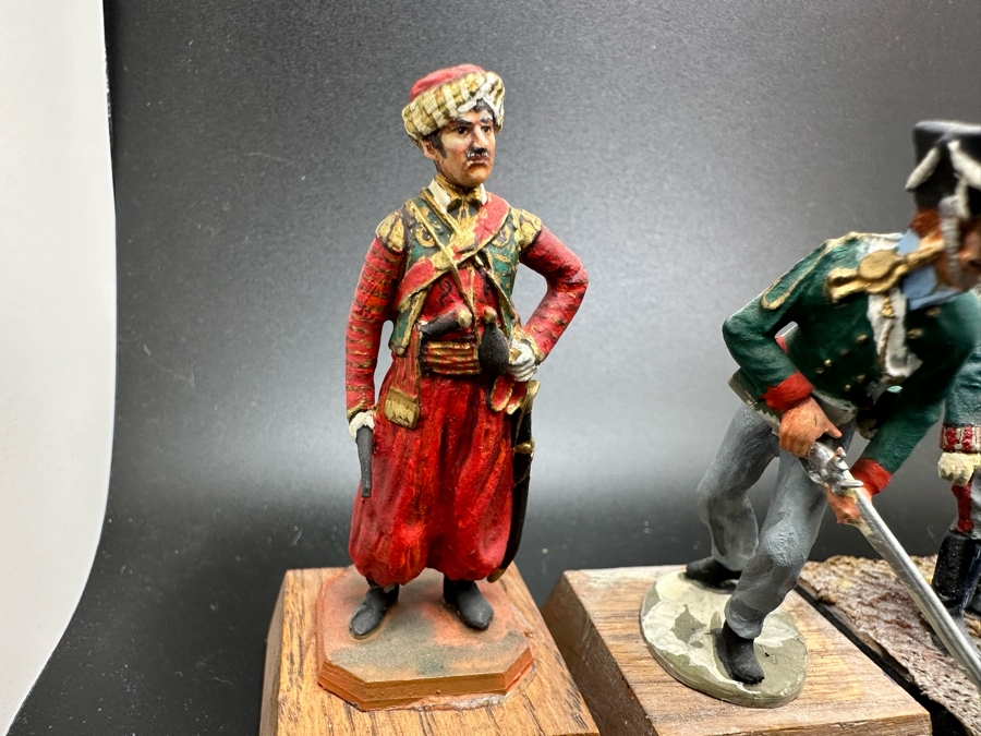 Hand Painted Metal Tin Miniature Military Figurines Toy Soldiers By Dr. David D. Michaels 2.5H [Photo 3]