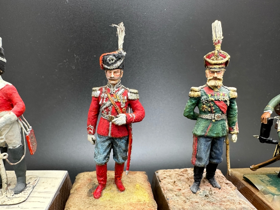 Hand Painted Metal Tin Miniature Military Figurines Toy Soldiers By Dr. David D. Michaels 2.5H [Photo 4]