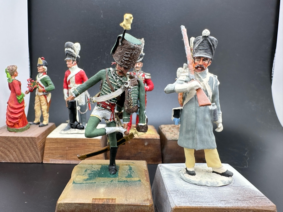 Hand Painted Metal Tin Miniature Military Figurines Toy Soldiers By Dr. David D. Michaels 2.5H [Photo 5]