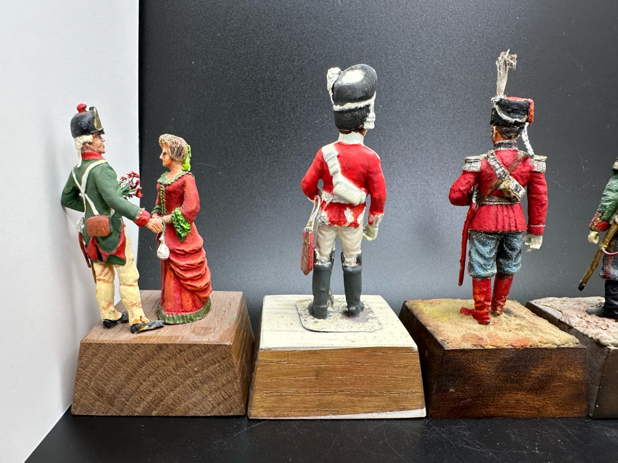 Hand Painted Metal Tin Miniature Military Figurines Toy Soldiers By Dr. David D. Michaels 2.5H [Photo 7]
