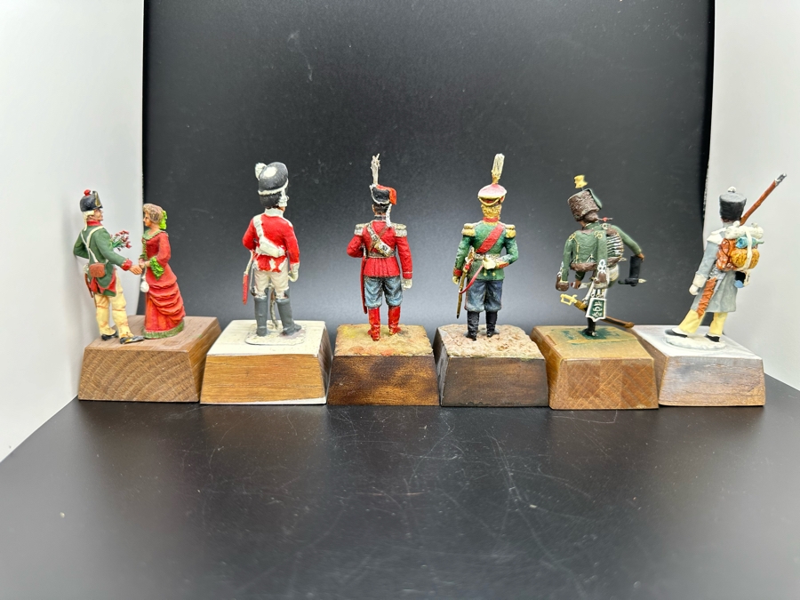 Hand Painted Metal Tin Miniature Military Figurines Toy Soldiers By Dr. David D. Michaels 2.5H [Photo 6]
