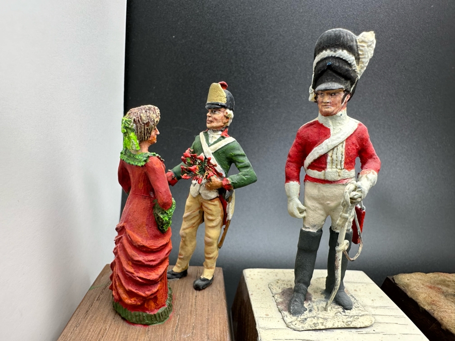 Hand Painted Metal Tin Miniature Military Figurines Toy Soldiers By Dr. David D. Michaels 2.5H [Photo 3]