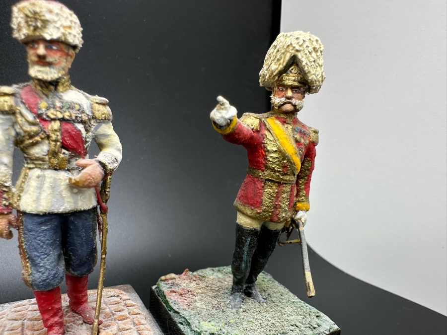 Hand Painted Metal Tin Miniature Military Figurines Toy Soldiers By Dr. David D. Michaels 2.5H [Photo 5]