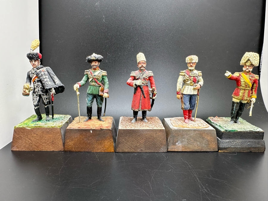Hand Painted Metal Tin Miniature Military Figurines Toy Soldiers By Dr. David D. Michaels 2.5H [Photo 2]