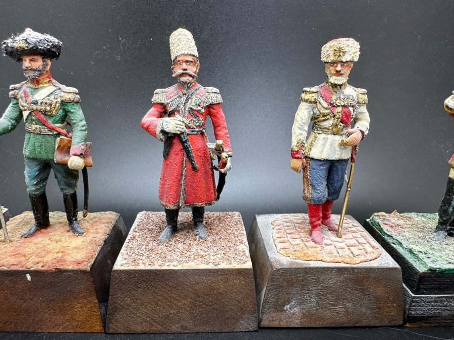 Hand Painted Metal Tin Miniature Military Figurines Toy Soldiers By Dr. David D. Michaels 2.5H [Photo 4]
