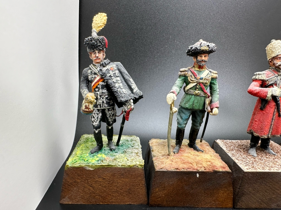 Hand Painted Metal Tin Miniature Military Figurines Toy Soldiers By Dr. David D. Michaels 2.5H [Photo 3]