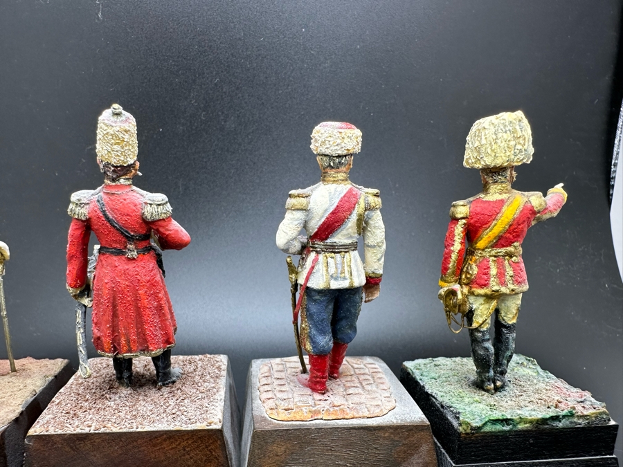 Hand Painted Metal Tin Miniature Military Figurines Toy Soldiers By Dr. David D. Michaels 2.5H [Photo 8]