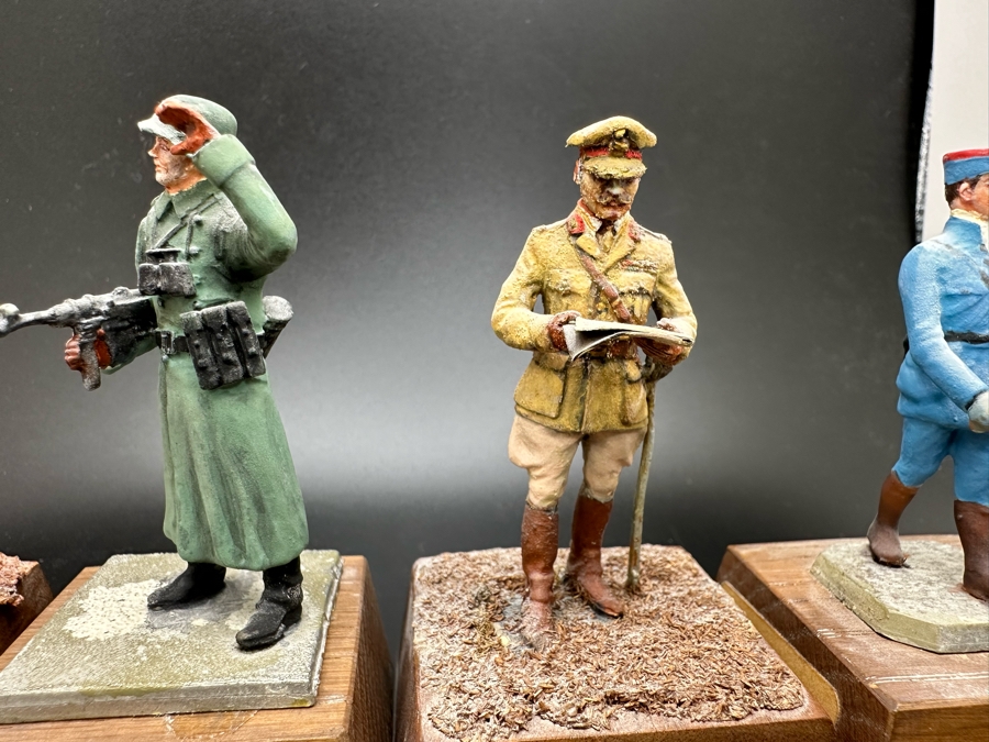 Hand Painted Metal Tin Miniature Military Figurines Toy Soldiers By Dr. David D. Michaels 2.25H [Photo 5]