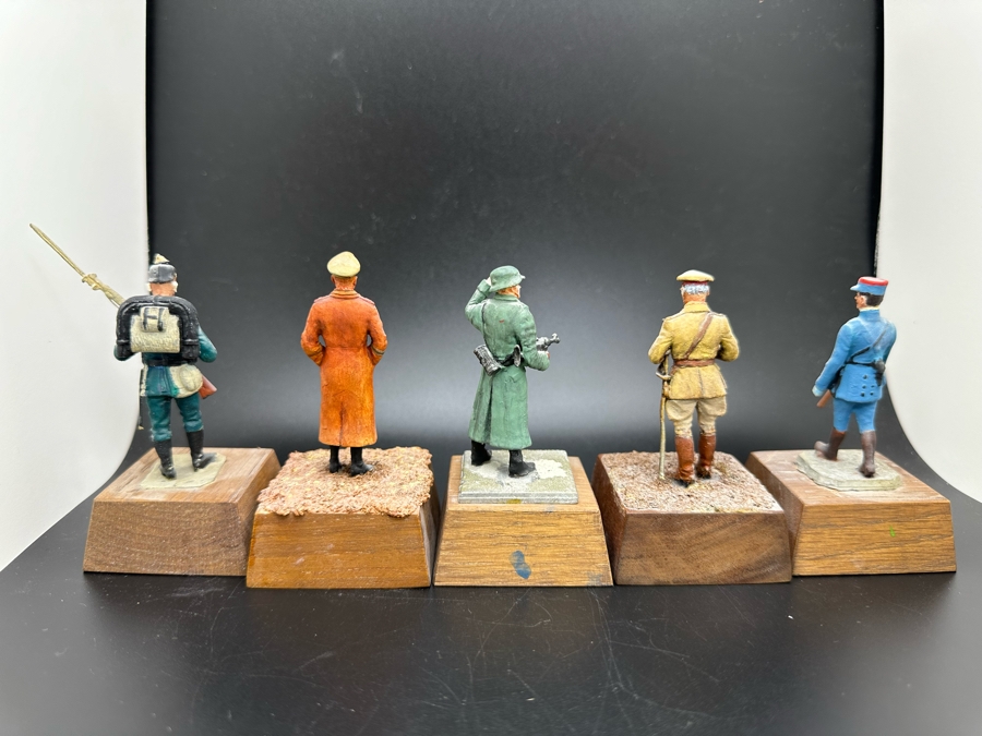 Hand Painted Metal Tin Miniature Military Figurines Toy Soldiers By Dr. David D. Michaels 2.25H [Photo 8]