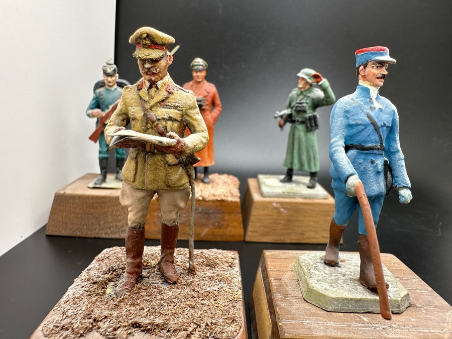Hand Painted Metal Tin Miniature Military Figurines Toy Soldiers By Dr. David D. Michaels 2.25H [Photo 6]