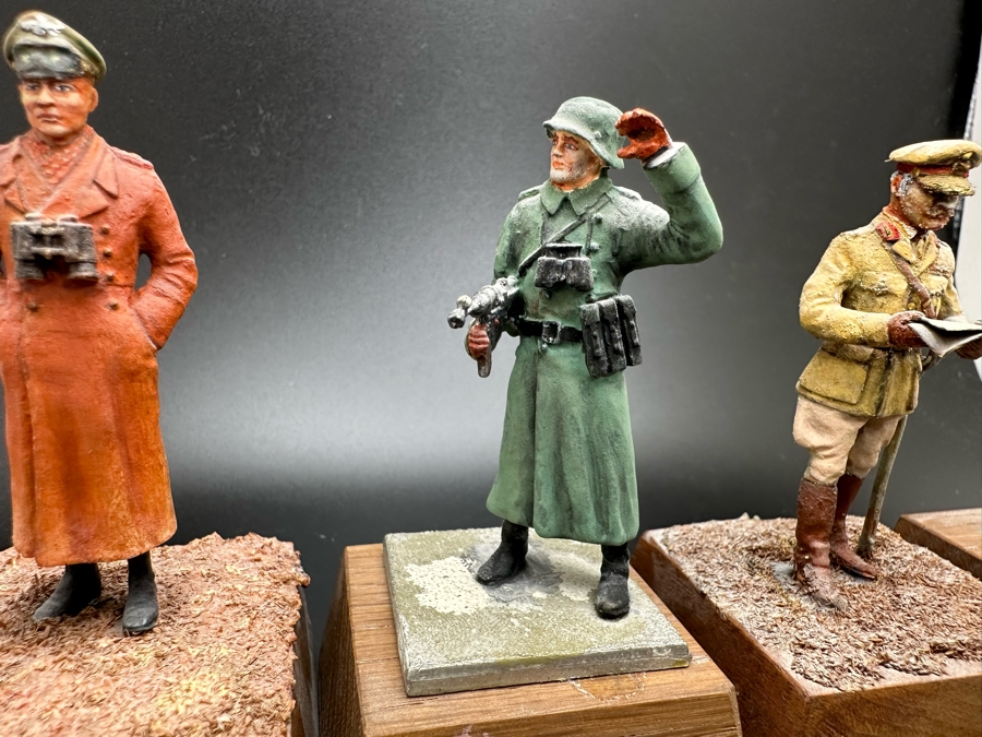 Hand Painted Metal Tin Miniature Military Figurines Toy Soldiers By Dr. David D. Michaels 2.25H [Photo 4]