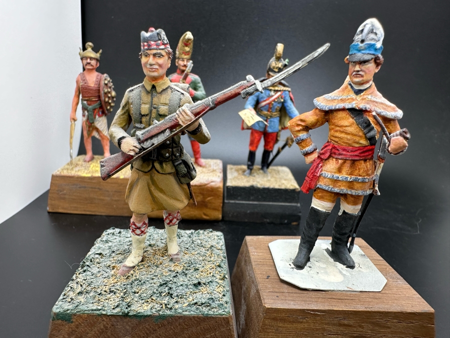Hand Painted Metal Tin Miniature Military Figurines Toy Soldiers By Dr. David D. Michaels 2.5H [Photo 6]
