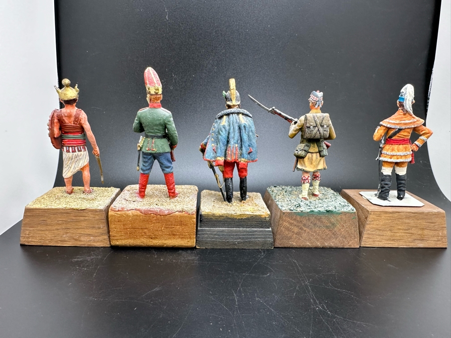 Hand Painted Metal Tin Miniature Military Figurines Toy Soldiers By Dr. David D. Michaels 2.5H [Photo 7]