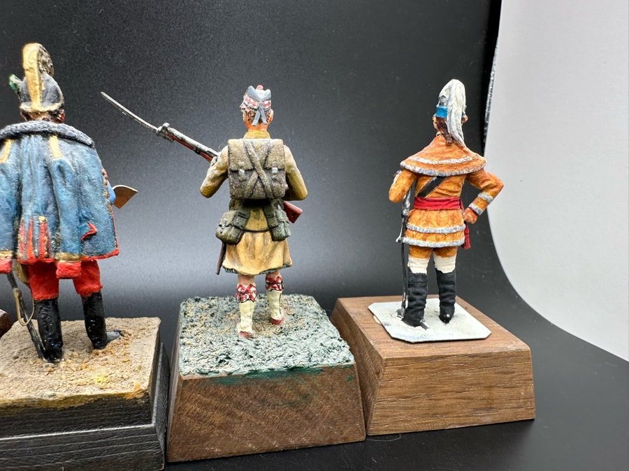 Hand Painted Metal Tin Miniature Military Figurines Toy Soldiers By Dr. David D. Michaels 2.5H [Photo 9]